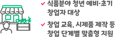 청년식품 창업 지원