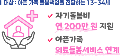 가족돌봄청(소)년 전담지원 시범사업